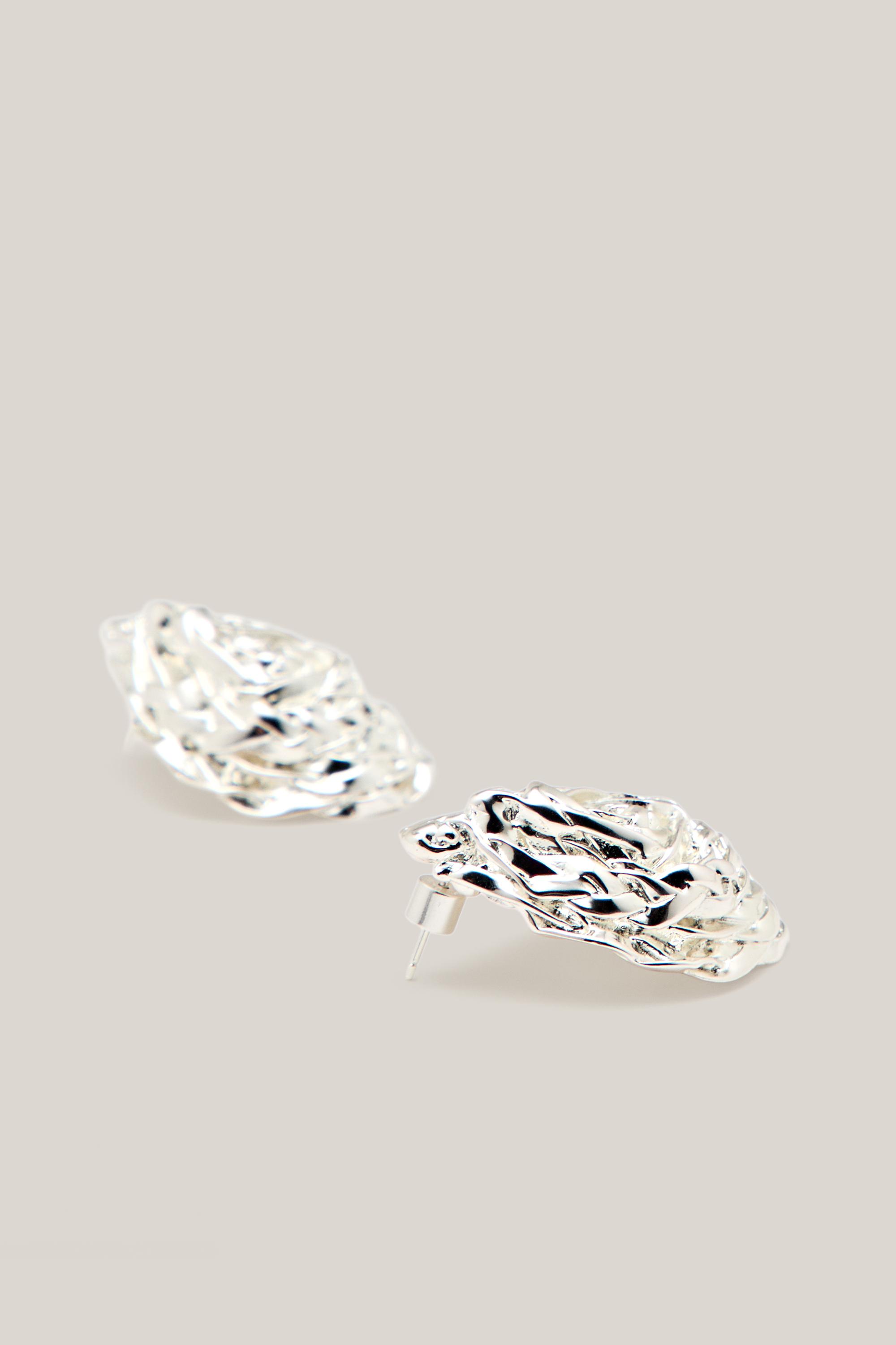 Earrings with textured basket piece - LIMITED EDITION
